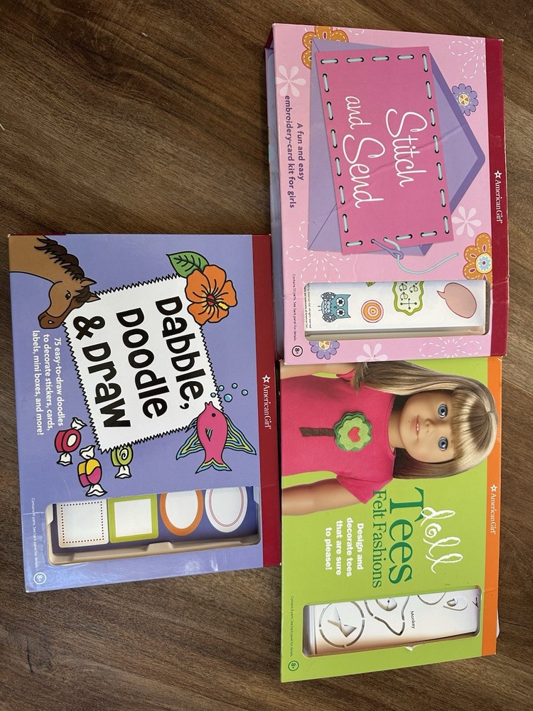 8 American Girl Books and 3 American Girl Arts And Crafts Book, Barely Used