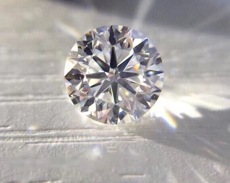 Stunning Loose Lab-Grown Diamond 2.10 Ct Round Cut CLARITY Certified Gemstone