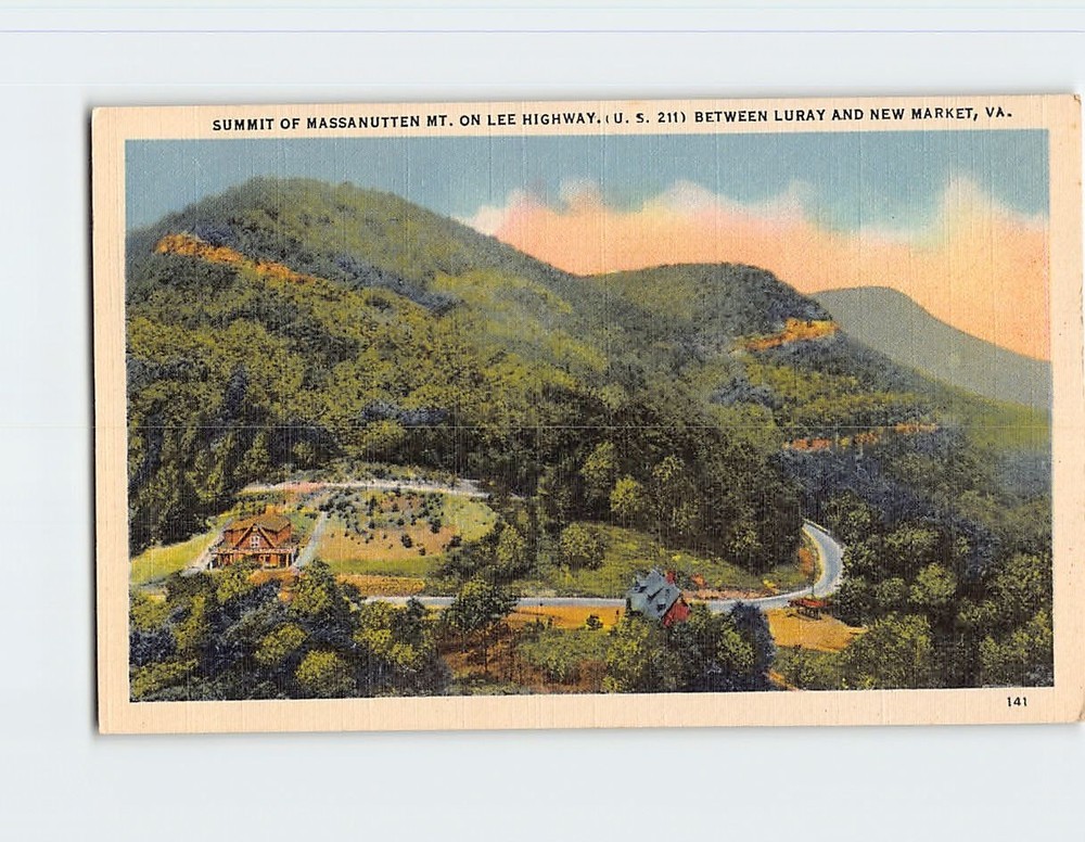 Postcard Summit of Massanutten Mountain Lee Highway Virginia USA