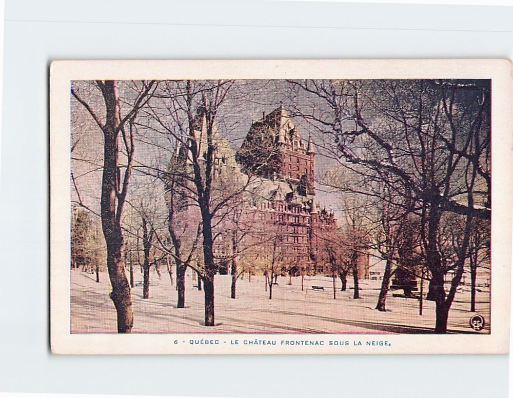 Postcard Chateau Frontenac Quebec Canada