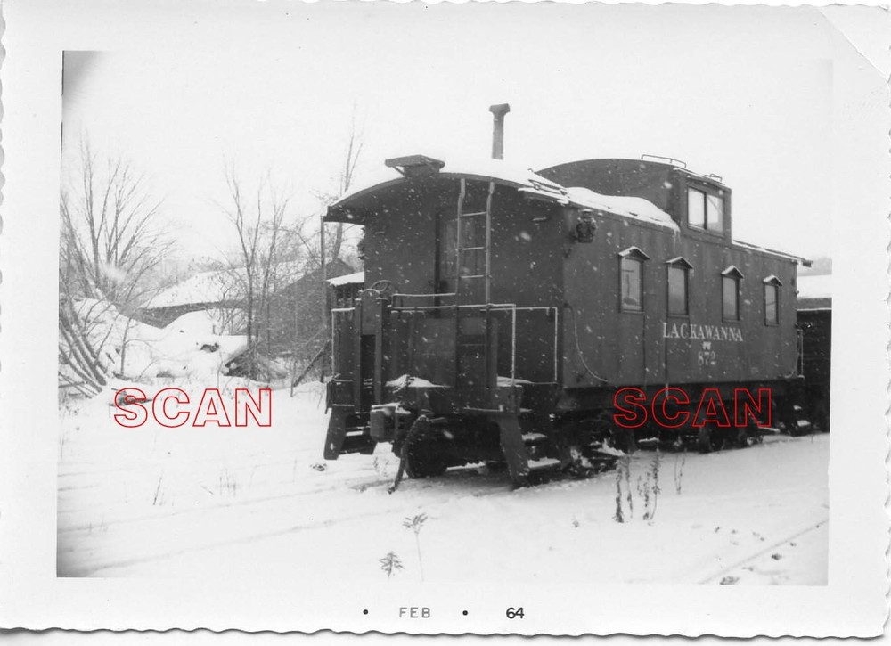 26B160 (2) Rp 1964 Dl&W Lackawanna Railroad Caboose #872