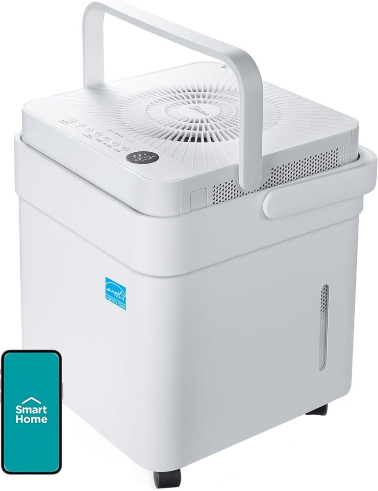 Cube 20 Pint Dehumidifier for Basement, Smart Control, Compatible with Alexa