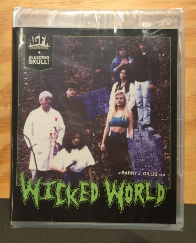 Wicked World (1991) Blu-Ray Barry J. Gillis AGFA Bleeding Skull Things