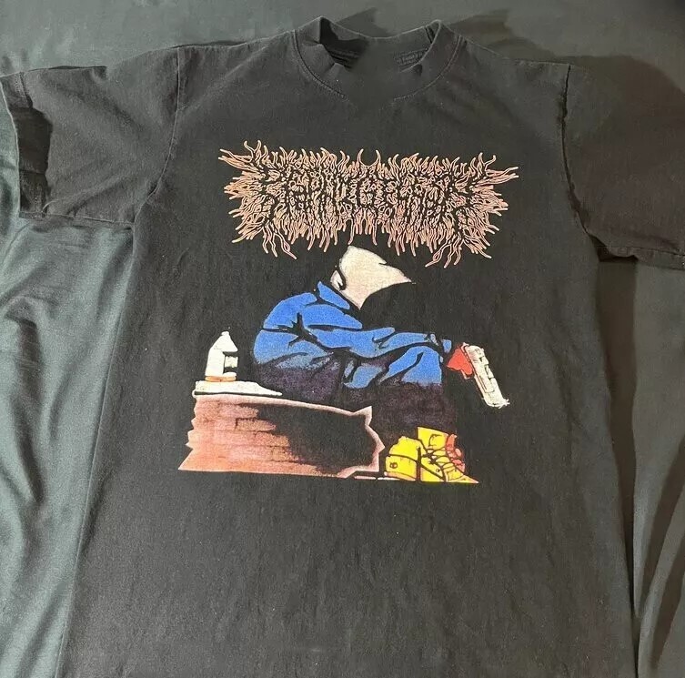 PeelingFlesh T-shirt Cotton Classic Unisex Black Men All size S-5XL HRN40