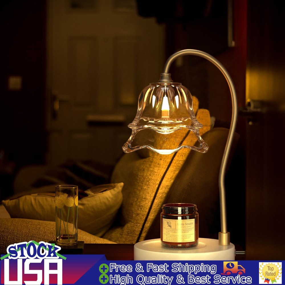 2 Bulbs Candle Warmer Lamp with Timer Compatible with Large & Small Candle Jars