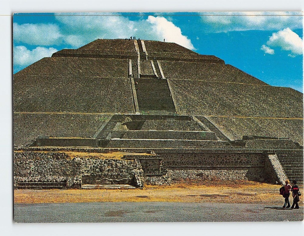 Postcard Pyramid of the Sun Teotihuacan Mexico