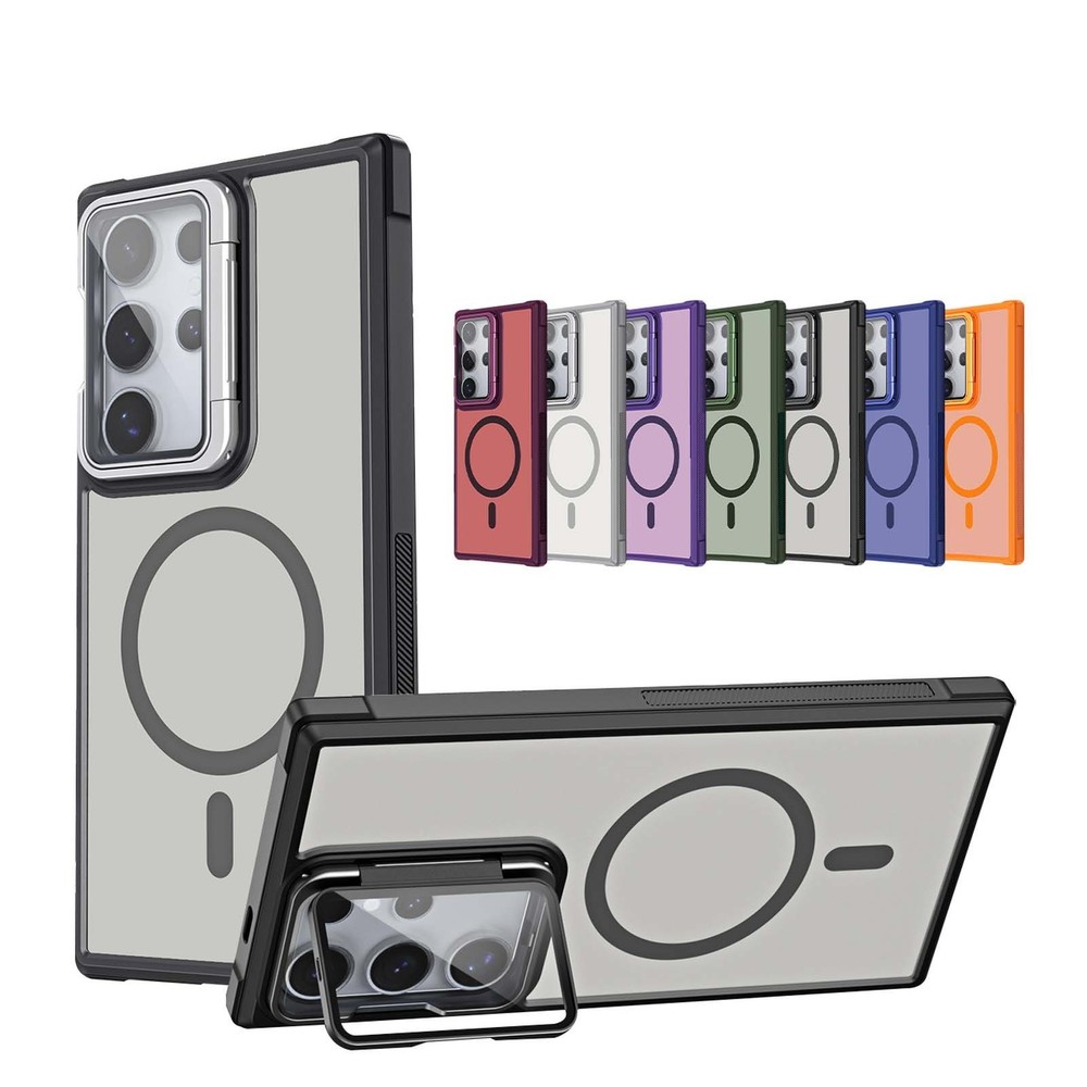Mag Safe Kickstand Slim Phone Case For Samsung Galaxy S25+ S24 Ultra S23 Plus