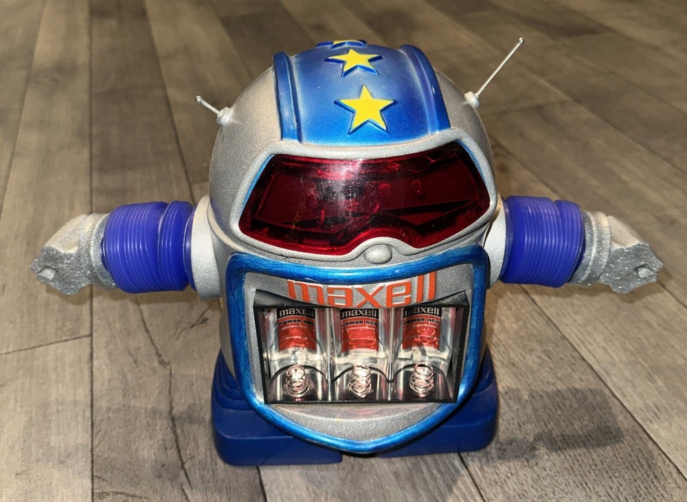 Vintage Maxell Battery Robot Store Display Untested Retro Collectible