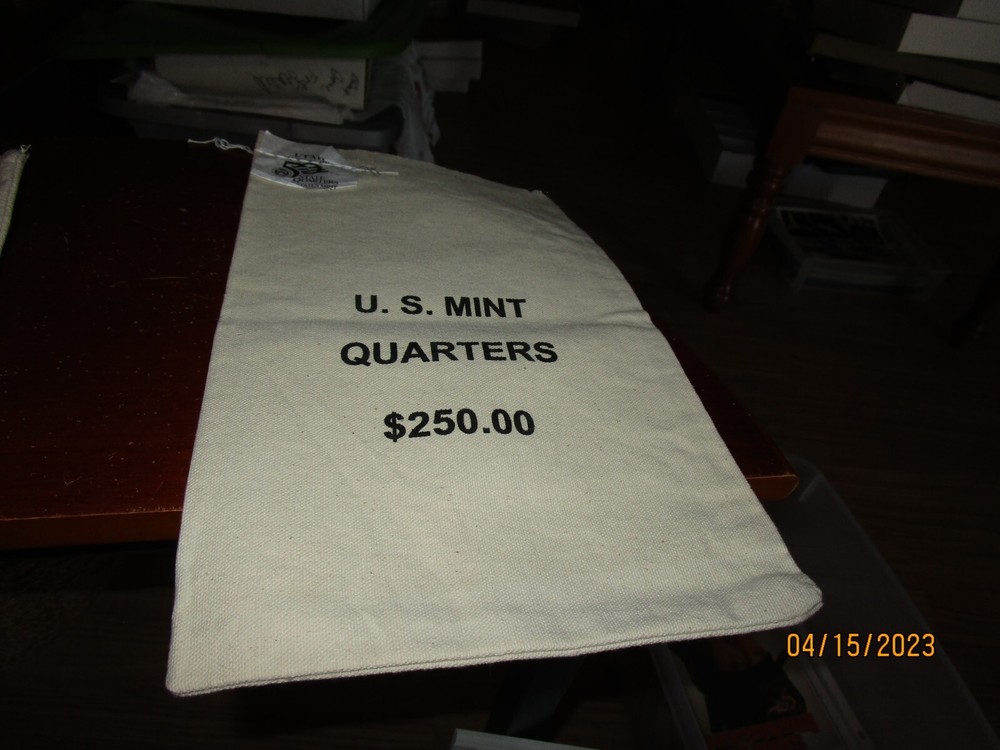 U.S. Mint Quarters Money Bag Utah State Quarters