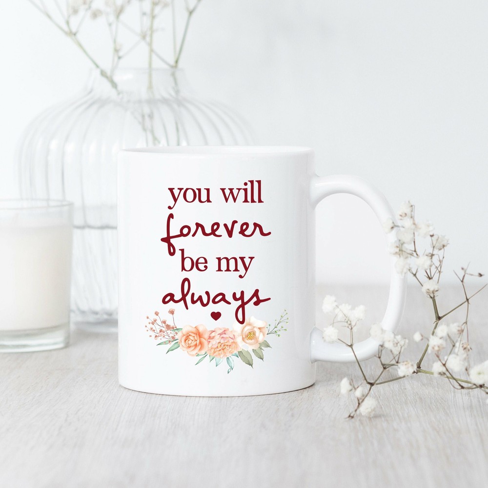 Forever My Always Mr & Mrs Wedding Gift Mug for Couples  