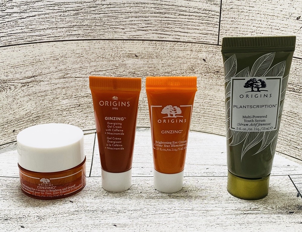 Lot 4-Travel Origins Youth Serum, Brightening Cream, Energizing  Cream, EyeCream