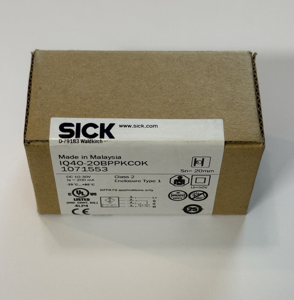 New SICK IQ40-20BPPKC0K  1071553 Inductive Sensor