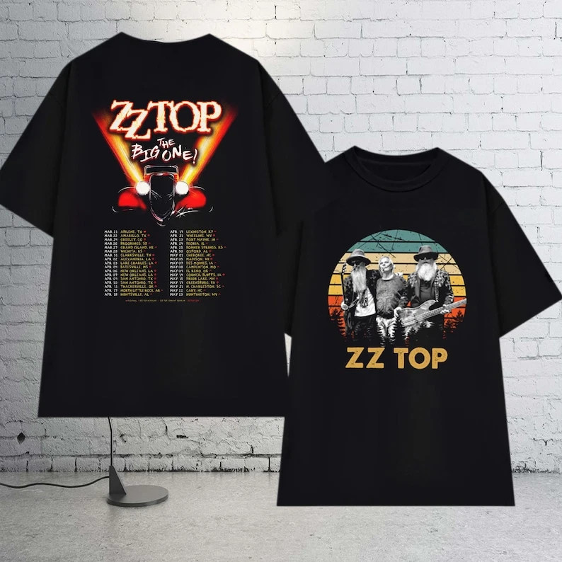 ZZ Top The Big One Tour T-Shirt, ZZ Top Band Tour 2026 Shirt Or Hoodie