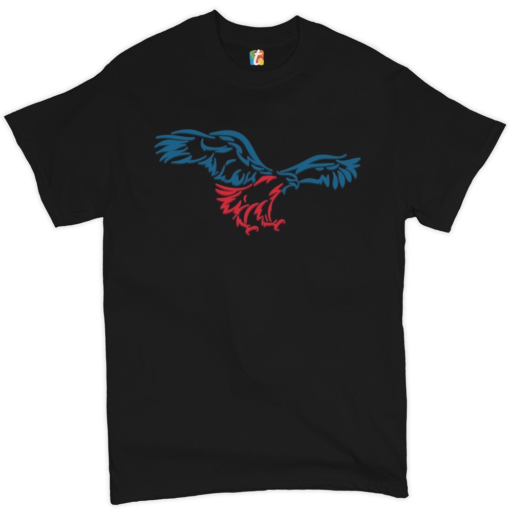 American Bald Eagle Talons Out T-shirt 4th of July Patriotic USA Men's Tee