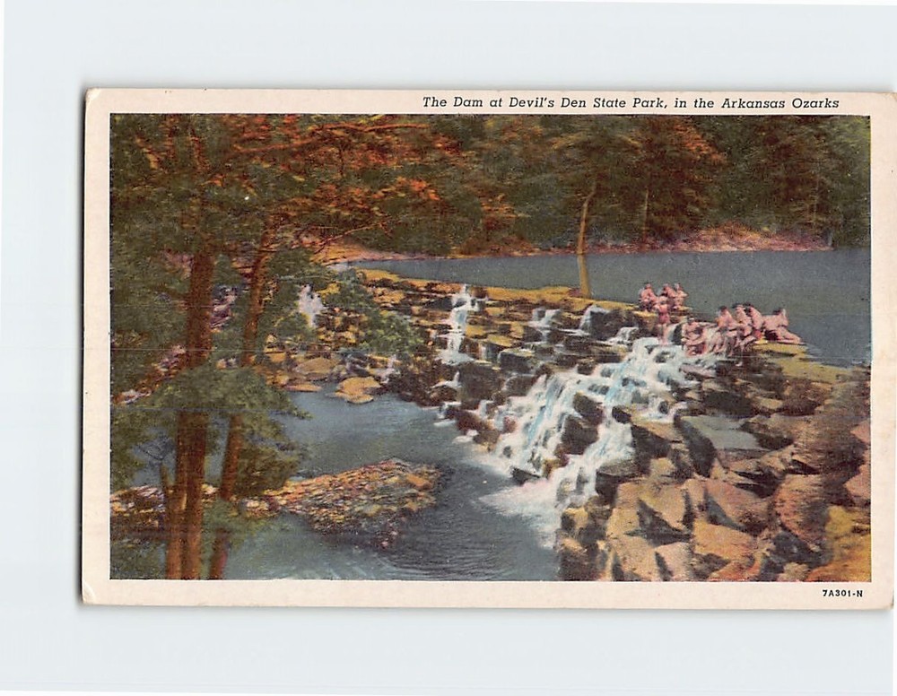 Postcard Dam at Devil's Den State Park Arkansas USA