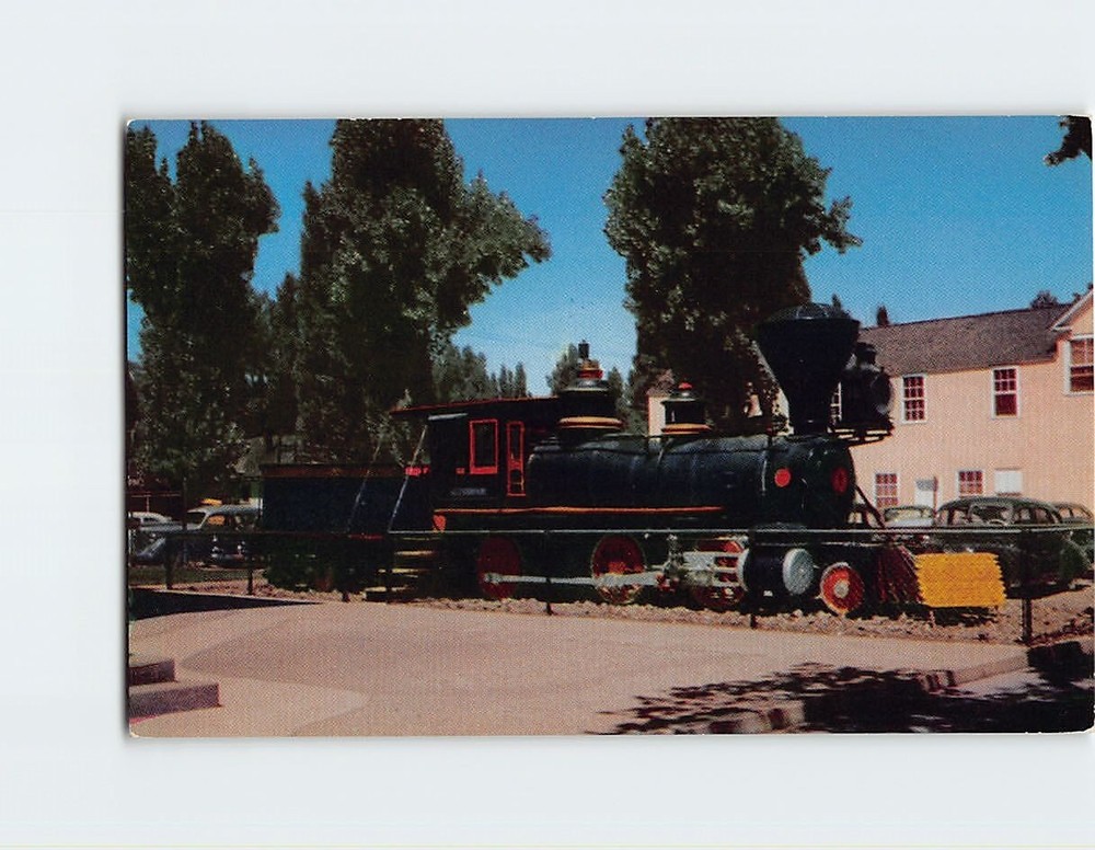 Postcard Old Glenbrook Train of the Virginia and Truckee Railroad, Nevada