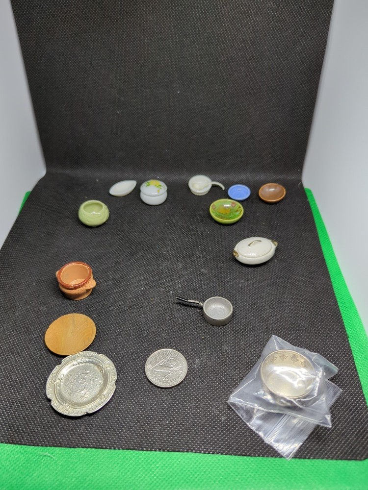 Miniature Dollhouse Accessories Lot of Assorted Kitchenware *13 Items*