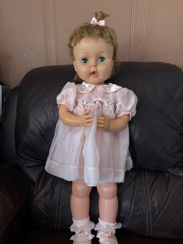 Vintage 1964 Horsman Thirstee Walker Doll Baby/Toddler TB-26 Thirsty