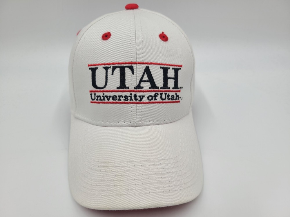 Utah Utes The Game Split Bar NCAA Snapback Cap for Men and Women in White  