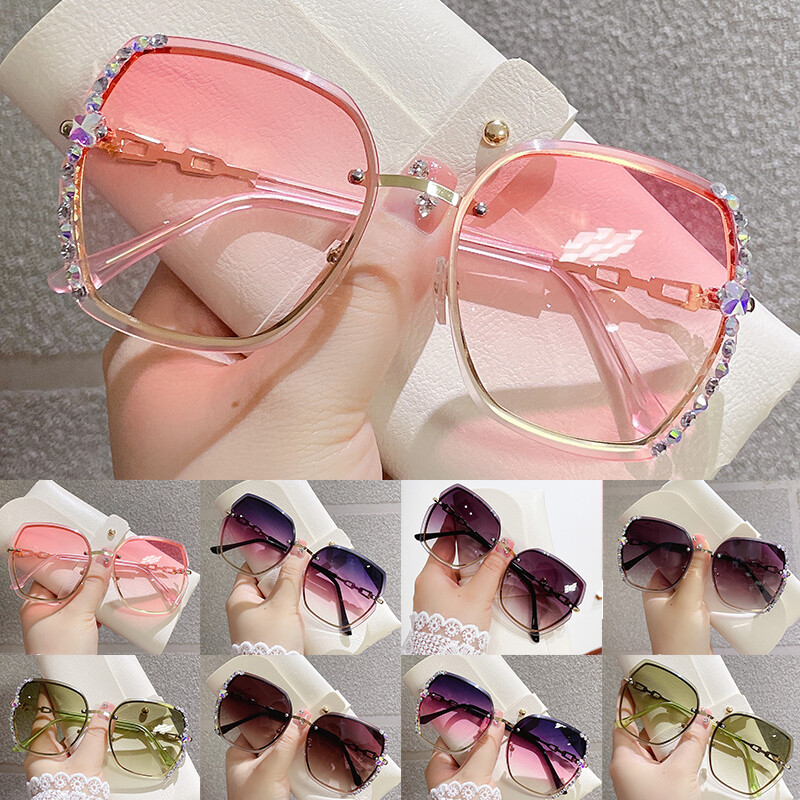 Women Man Y2K Rectangle Sunglasses Summer Square Shades Retro Sun Glasses UV400~