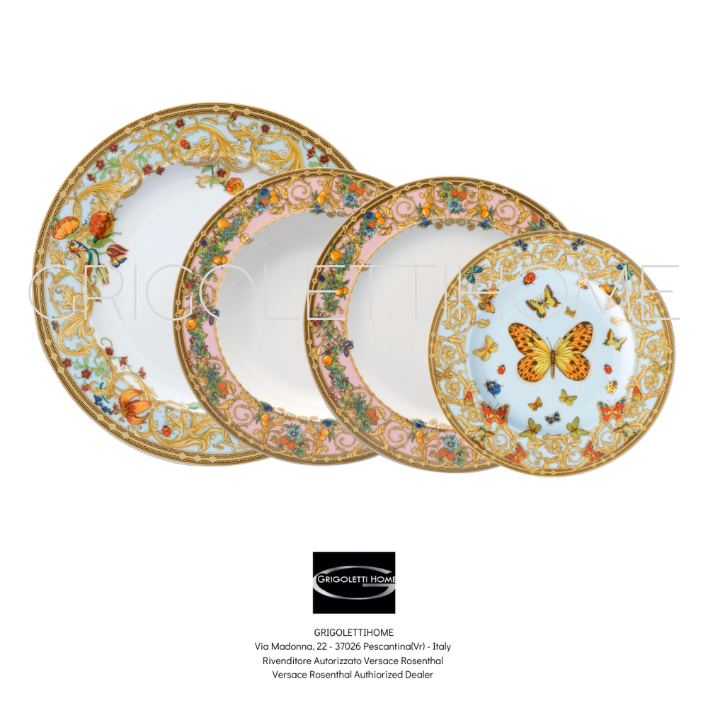 Versace Rosenthal - Le Jardin de Versace - Set Of 4 Plates - Place Setting
