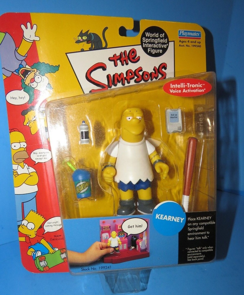NOS Playmates The Simpsons KEARNEY Figure World of Springfield Series 8 2002 New