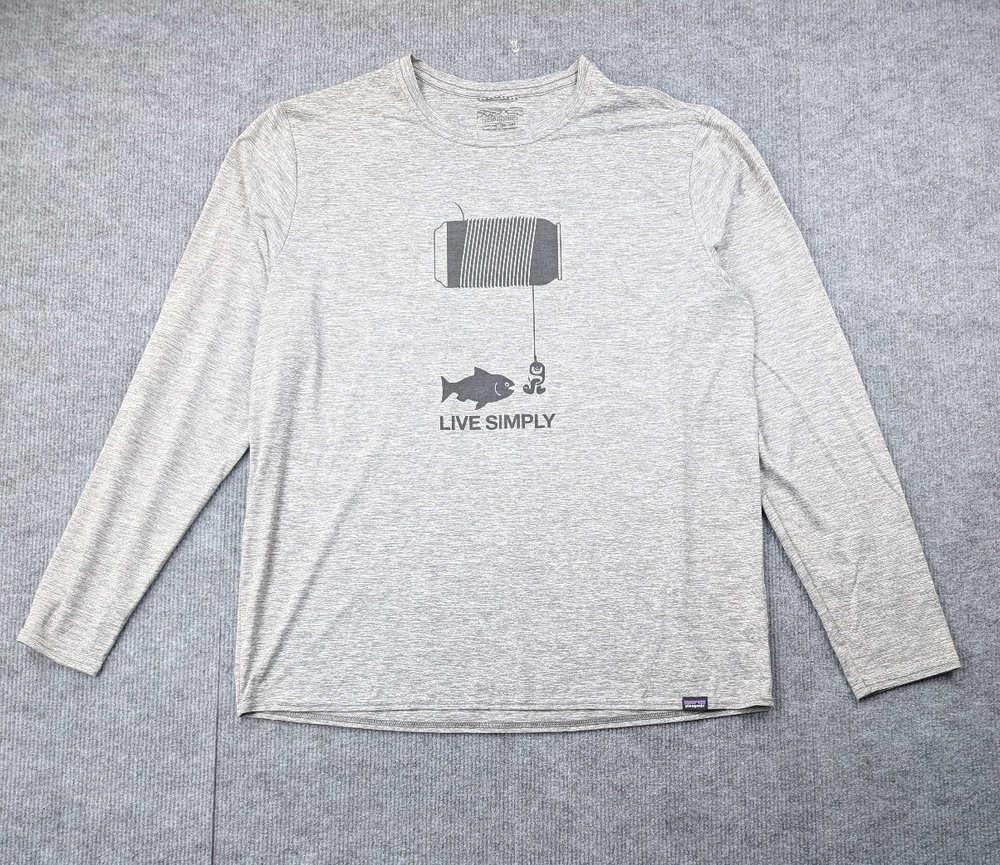 Patagonia Capilene Cool Shirt Mens Large Outdoor Hiking Utility Layering Graphic