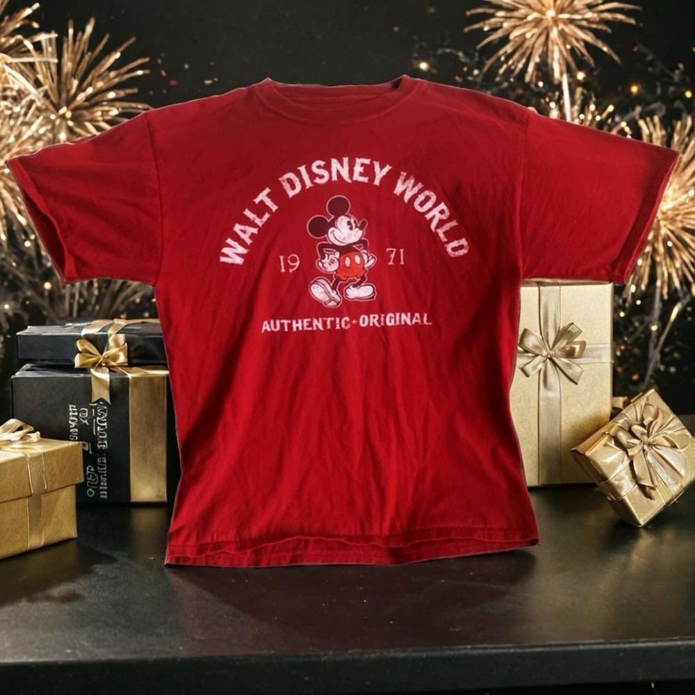 Pre Owned Men’s Disney Parks Mickey Mouse Walt Disney World Tee Shirt Sz Med