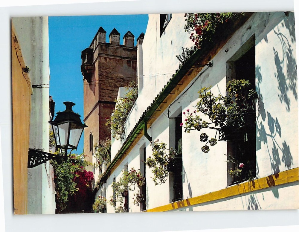 Postcard Barrio de Santa Cruz Seville Spain