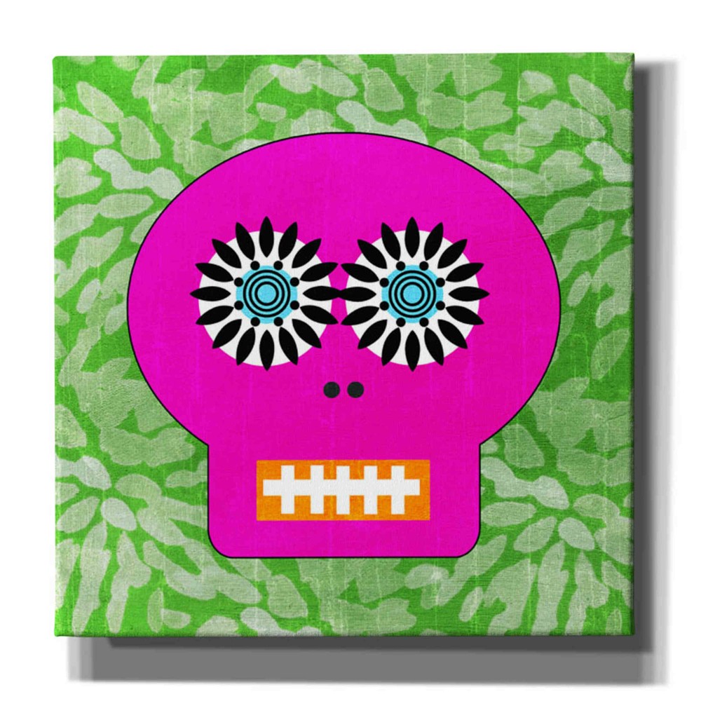 Epic Graffiti Day Of The Dead II Giclee Canvas Wall Art by Linda Woods