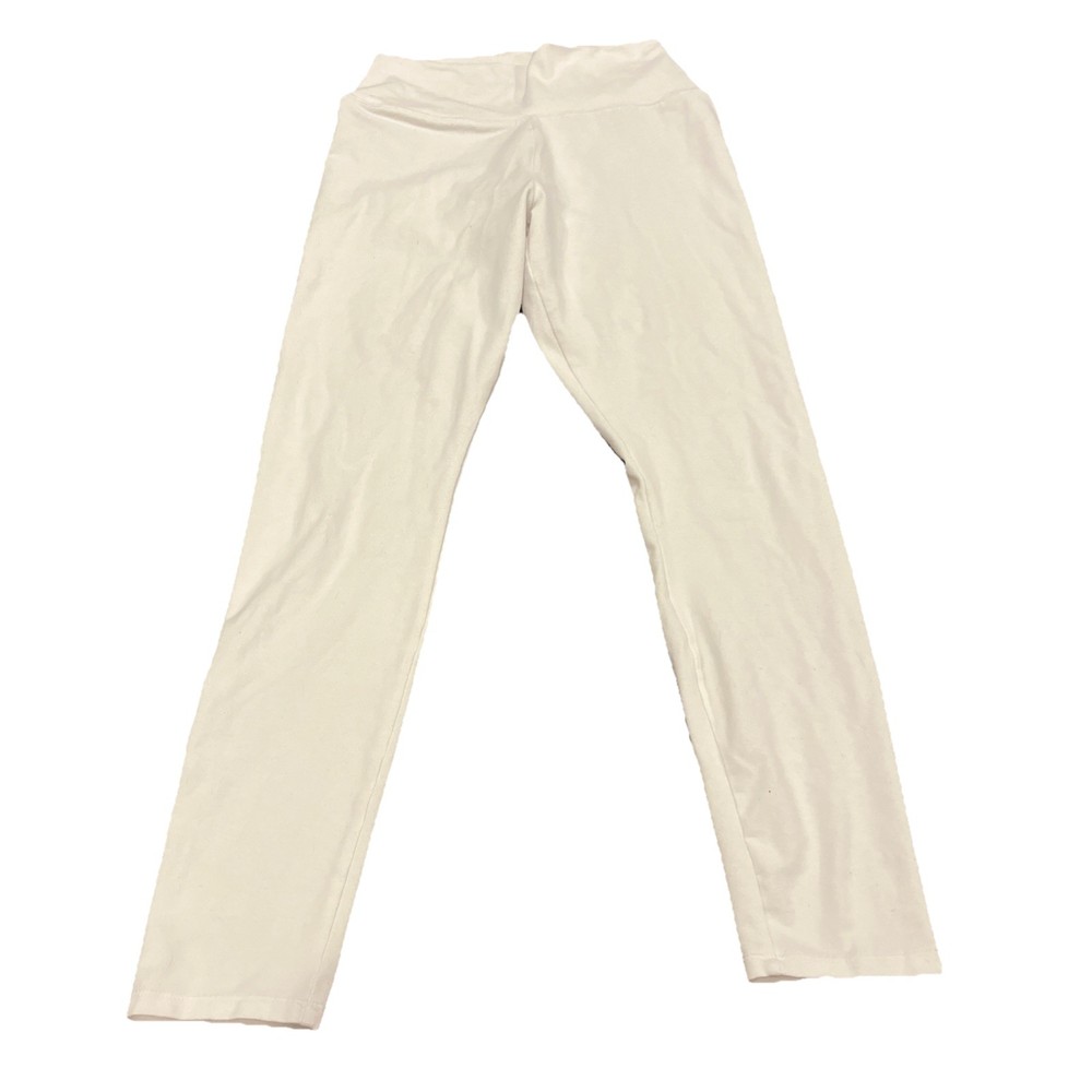 Women's White Simply Vera Vera Wang Leggings  Size M Stretch
