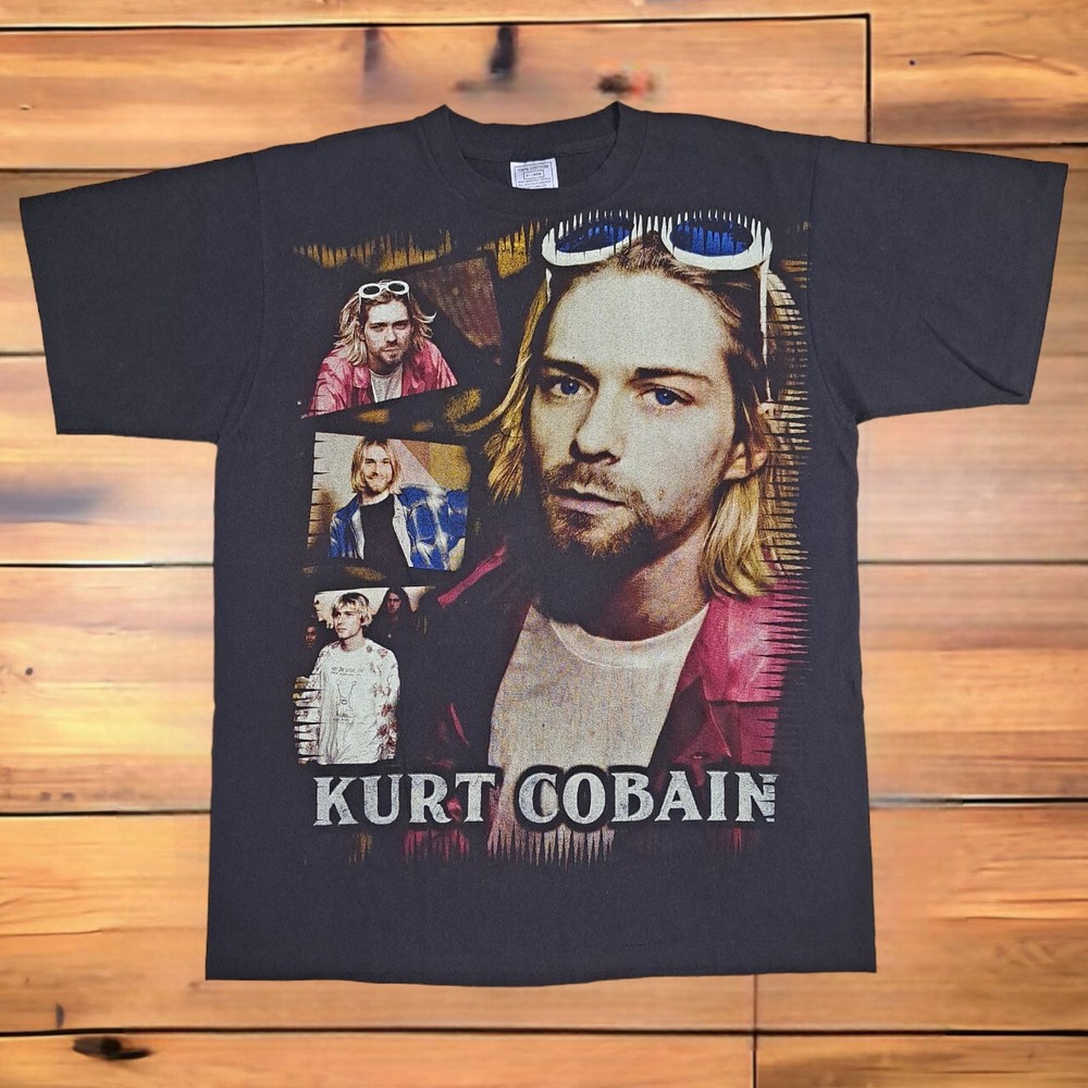 Vintage Nirvana Kurt Cobain Memorial T-Shirt 1985-1994 XL Reprint