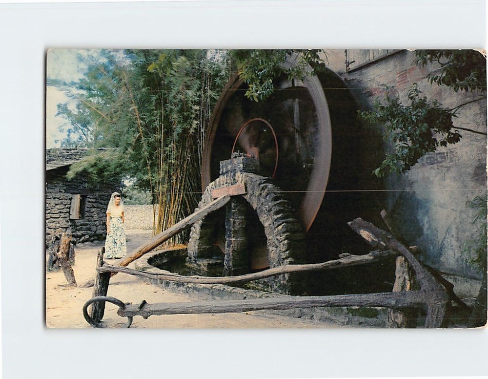 Postcard Old Grist Mill St. Augustine Florida USA
