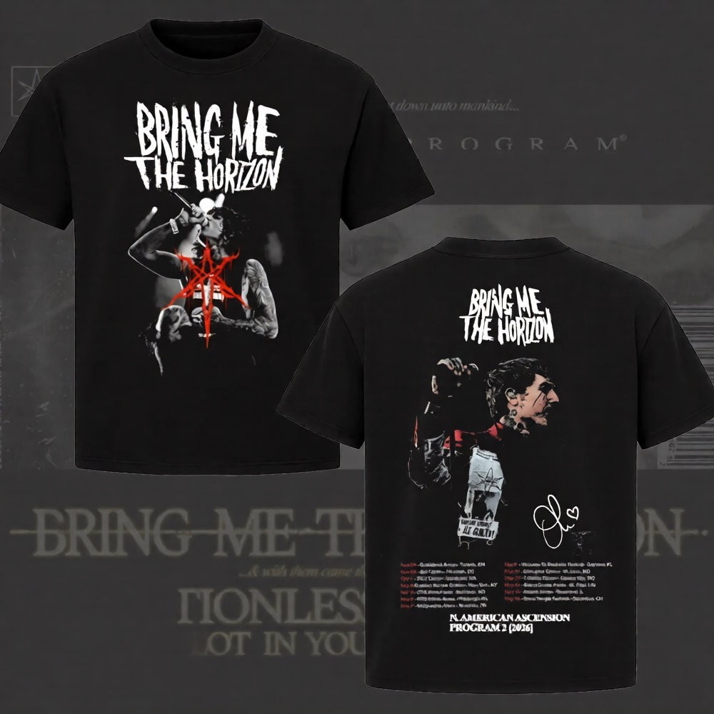 Bring Me The Horizon N. American Ascension Program 2 Tour Dates 2026 T-Shirt