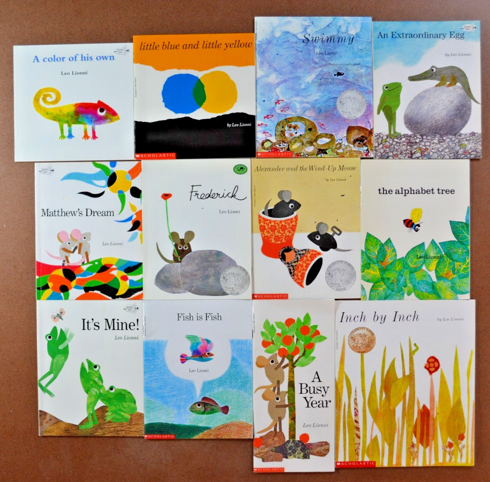 Lot of 12 Leo Lionni Picture Books Swimmy, Frederick, Alexander Fish is Fish L2
