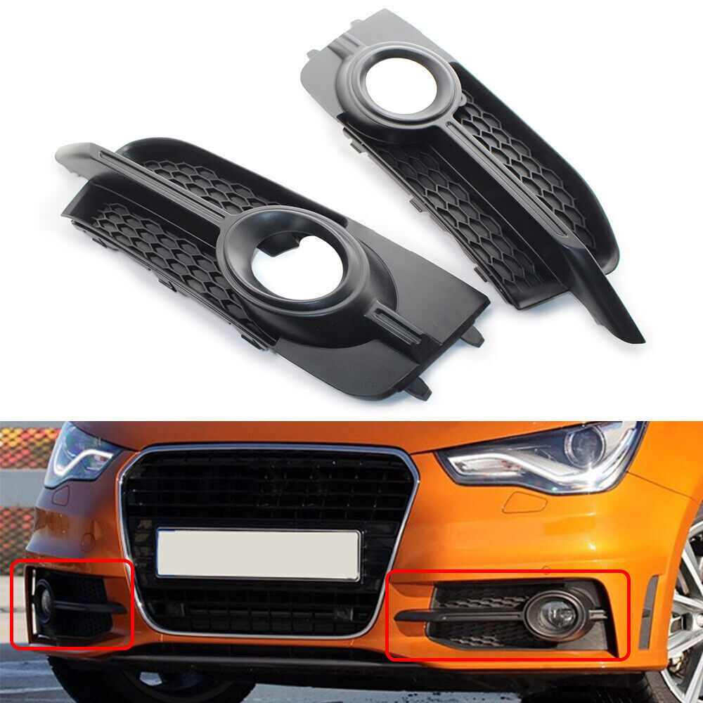 Honeycomb Front Bumper Fog Light Grille Grill For AUDI A1 8X S-Line 2010-2014