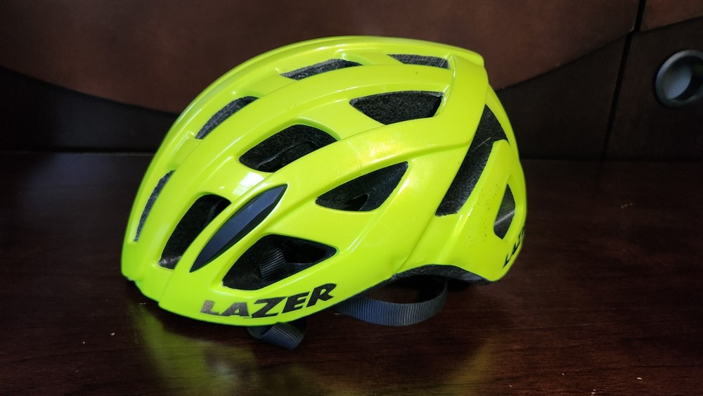 Lazer Tonic Unisex Hi-Vis Green Road Bike Helmet Size M Like New