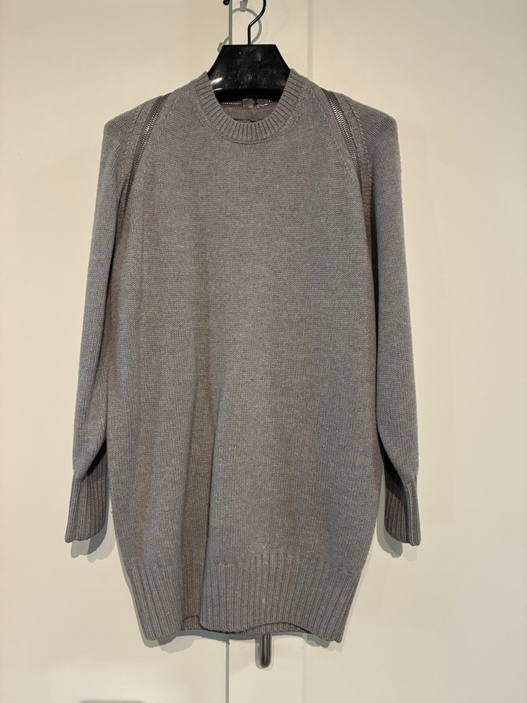 Alexander Wang XS 🤍 Zip-Off Shoulder Wool Sweater Dress $795