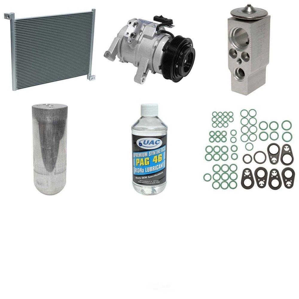 A/C Compressor Kit with Condenser UAC KT 1985A Replacement