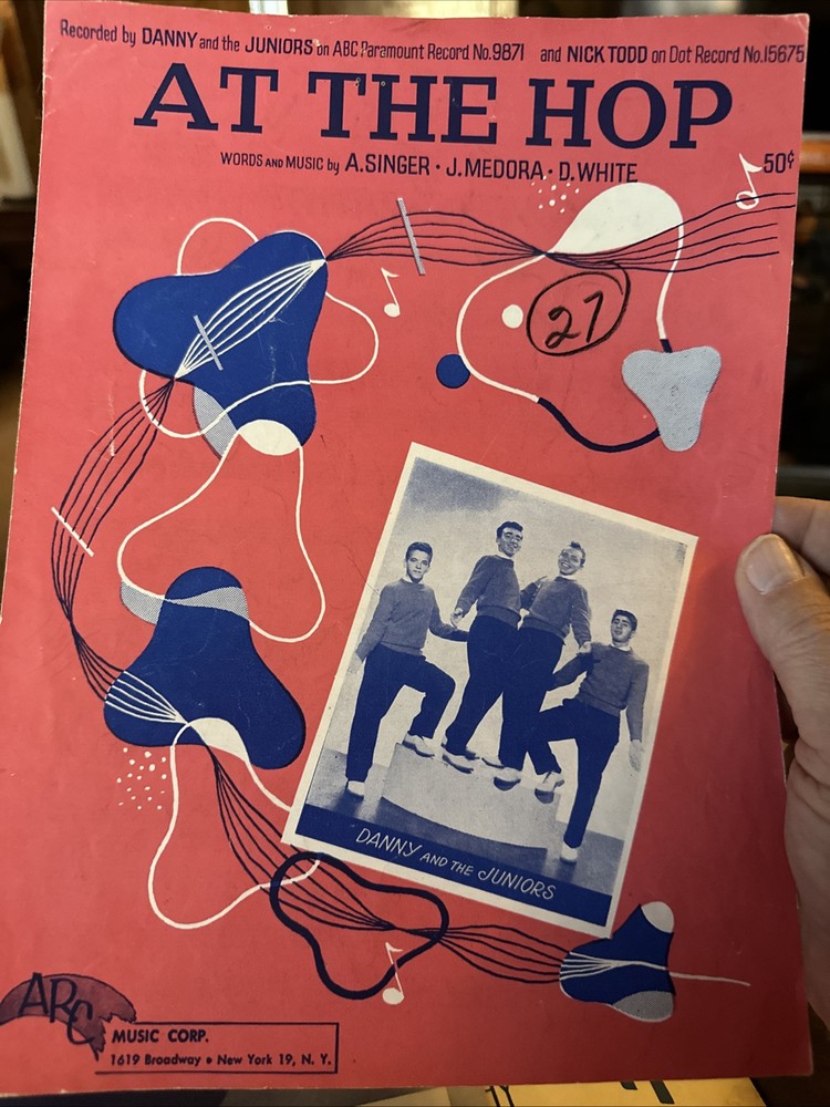 M 9x12 3-pack of Popular Sheet Music 1950s