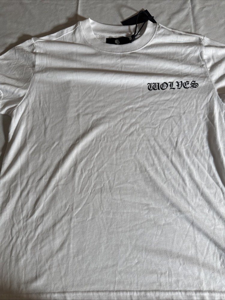 Darc Sport CHOPPER WOLF PREMIUM CLASSIC TEE IN WHITE Lightweight Size L