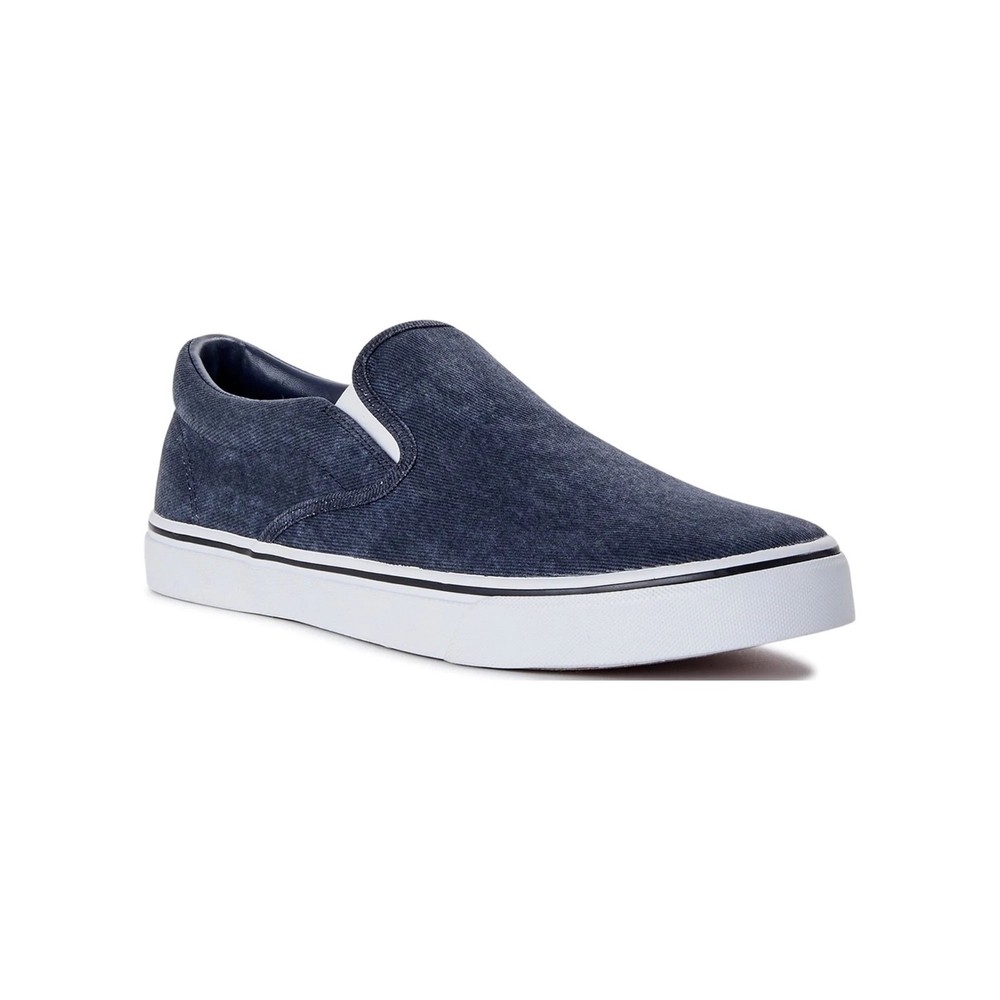 NEW Slip-On Sneakers Casual Canvas Shoes Clinton Grey Vans Style  Men’s 13 NWT