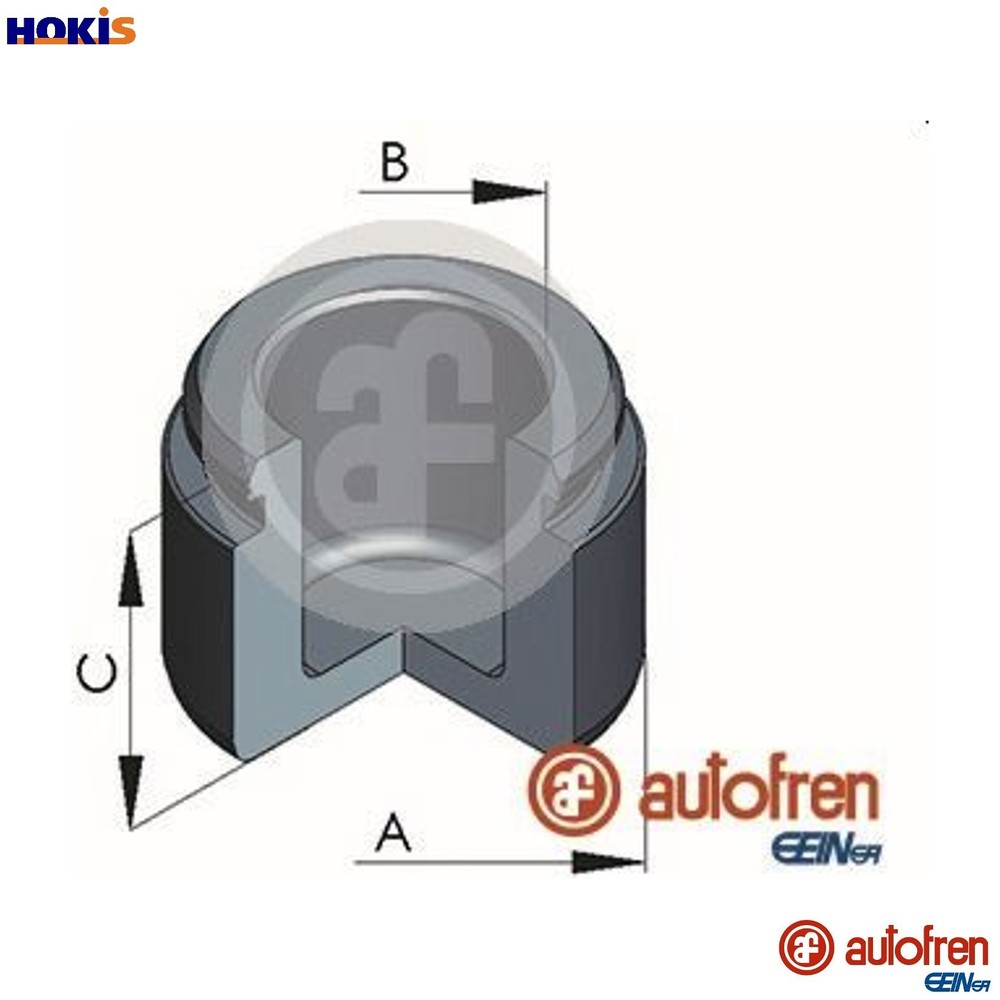 PISTON BRAKE CALIPER D025255 FOR MERCEDES-BENZ M 103.982 3.0L M 112.970 3.7L