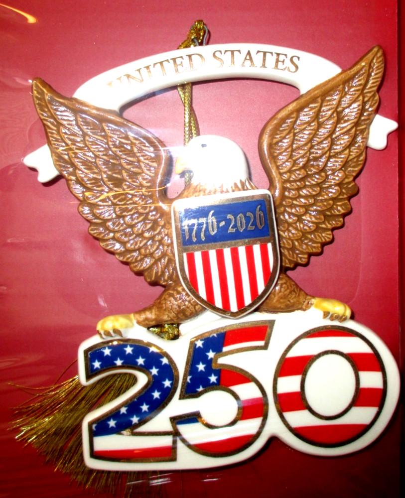 Lenox--2026--America 250th Anniversary Eagle Ornament--3.75