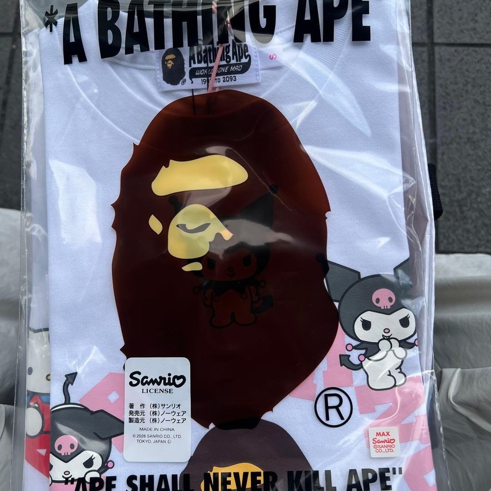 A BATHING APE SanRIO collaboration T-shirt Kuromi
