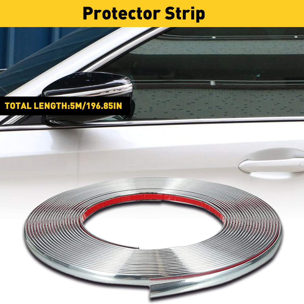 16feet U-Shape Car Doorge Guard Molding Trim PVCge Strip Seal Protector 5M