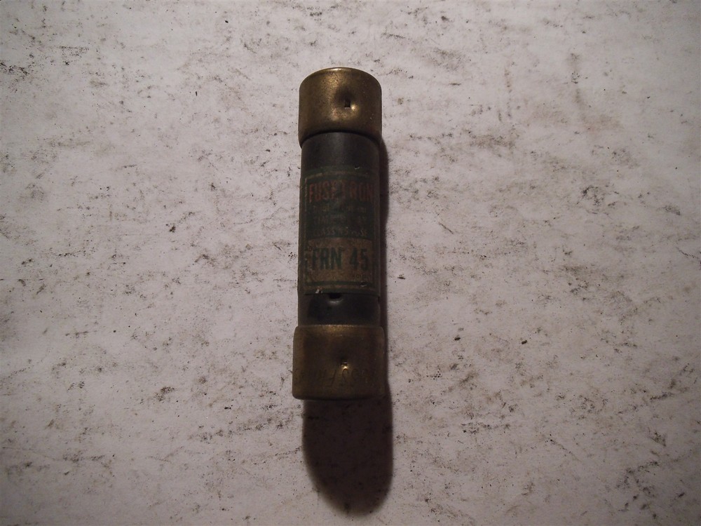 (1) Fusetron Dual Element Frn 45 Fuse 45 Amp Used