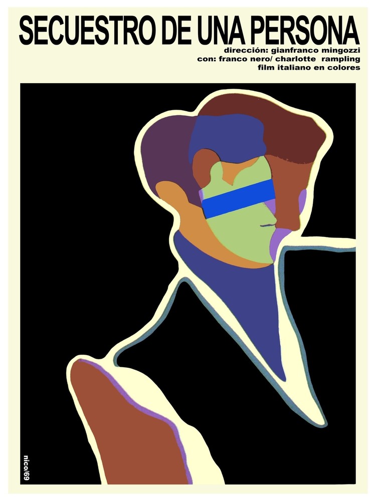 Secuestro de una persona Italian Decor Poster.Graphic Art Interior design.3591