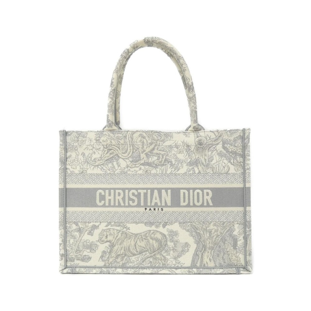 Authentic Dior Toile de Jouy Book Tote Medium Bag M1296ZTDT #260-007-7