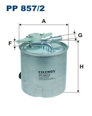 PP 857/2 FILTRON Fuel Filter for Nissan, Renault